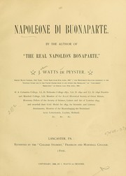 Cover of: Napoleone di Buonaparte.