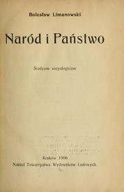 Naród i państwo by Bolesław Limanowski