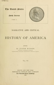 Cover of: Narrative and critical history of America by Justin Winsor
