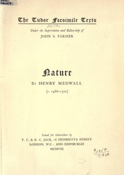 Cover of: Nature, c. 1486-1500 by Henry Medwall
