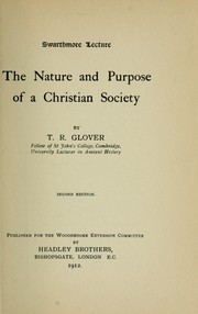 Cover of: The nature and purpose of a Christian society