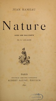 Cover of: Nature