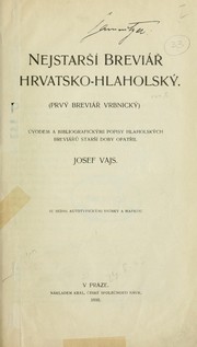 Cover of: Nejstarší breviář chrvatsko-hlaholský by Catholic Church