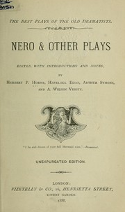 Cover of: Nero & other plays