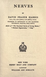 Cover of: Nerves by Fraser-Harris, David Fraser