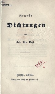 Cover of: Neueste Dichtungen