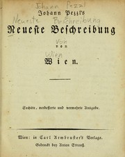 Cover of: Neueste Beschreibung von Wien