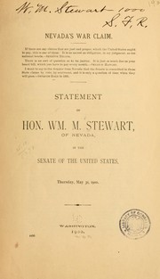 Cover of: Nevada's war claim ... by William M. Stewart