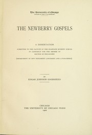 Cover of: The Newberry Gospels