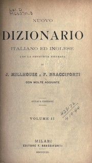 Cover of: New English and Italian pronouncing and explanatory dictionary