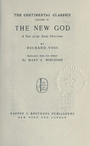 Cover of: The new God: a tale of the early Christians