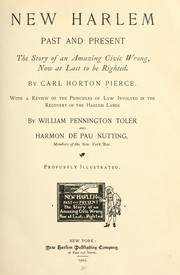 Cover of: New Harlem past and present by Carl Horton Pierce