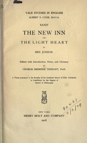 Cover of: The new inn, or, The light heart: Edited with introd., notes, and glossary by George Bremner Tennant