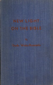 Cover of: New light on the Bible