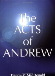 Cover of: Acts of Andrew by [translated by] Dennis MacDonald.