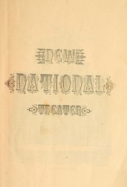 Cover of: New National theater, Washington, D.C. by Hunter, Alexander