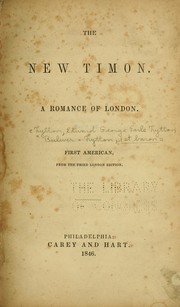 Cover of: The new Timon.: A romance of London.