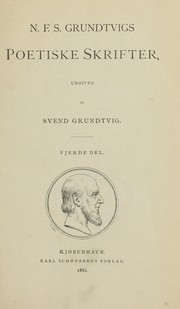 Cover of: N.F.S. Grundtvigs poetiske skrifter