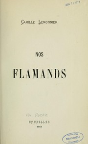 Cover of: Nos flamands by Camille Lemonnier