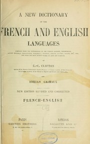 Cover of: Nouveau dictionnaire anglais-français et français-anglais by C. Ebenezer Clifton