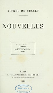 Cover of: Nouvelles by Alfred de Musset