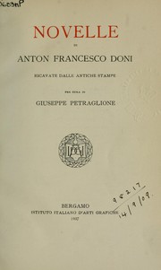 Cover of: Novelle by Anton Francesco Doni