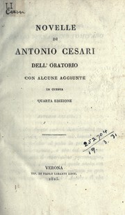 Cover of: Novelle con alcune aggiunte in questa quarta edizione