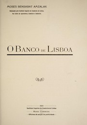 Cover of: O Banco de Lisboa