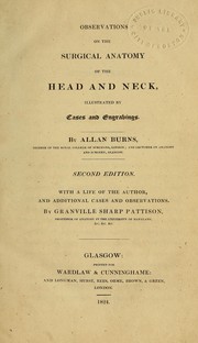 Cover of: Observations on the surgical anatomy of the head and neck: illustrated by cases and engravings