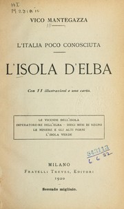 Cover of: L'isola d'Elba by Vico Mantegazza