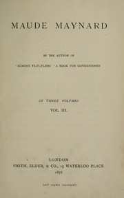 Cover of: Maude Maynard