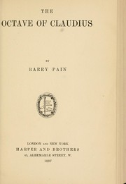 Cover of: The octave of Claudius by Barry Pain, Barry Pain