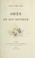 Cover of: Odes en son honneur