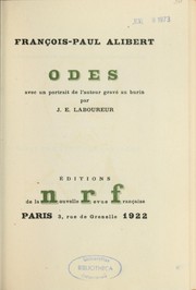 Cover of: Odes