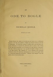 Cover of: An ode to Bogle