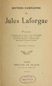 Cover of: Oeuvres complètes de Jules Laforgue