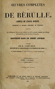 Cover of: Oeuvres complètes