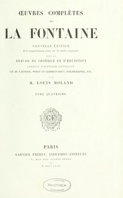 Cover of: Oeuvres complètes de La Fontaine by Jean de La Fontaine