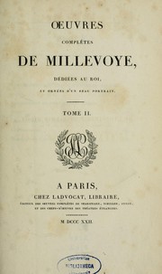 Cover of: Oeuvres complètes by Charles Hubert Millevoye