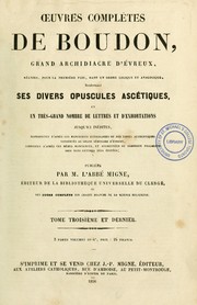 Cover of: Oeuvres complétes by Henri-Marie Boudon