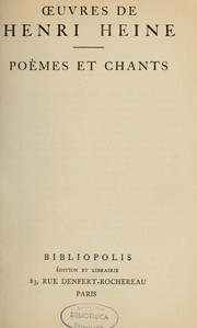 Cover of: Oeuvres de Henri Heine by Heinrich Heine