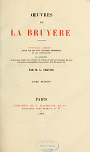 Cover of: Oeuvres de La Bruyère