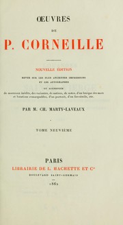 Cover of: Oeuvres de P. Corneille by Pierre Corneille