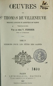 Cover of: Oeuvres de St. Thomas de Villeneuve