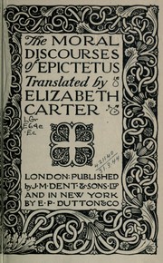 Cover of: The moral discourses: translated by Elizabeth Carter
