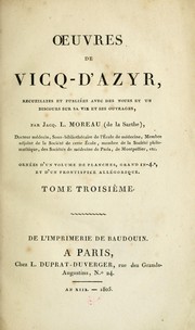 Cover of: Oeuvres de Vicq-d'Azyr