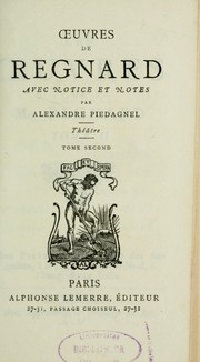 Cover of: Oeuvres by Jean François Regnard