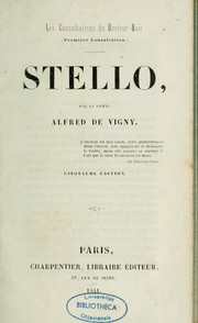 Cover of: [Oeuvres] by Alfred de Vigny