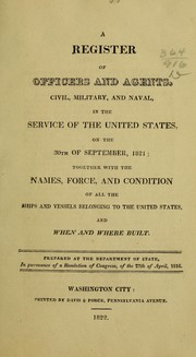 Cover of: Official register of the United States ...