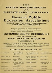 Cover of: Official souvenir program of the eventh annual Conference of eastern public education associations ... by Conference of eastern public education associations